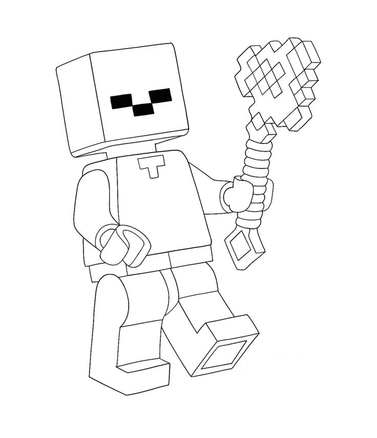 Lego Minecraft kolorowanki